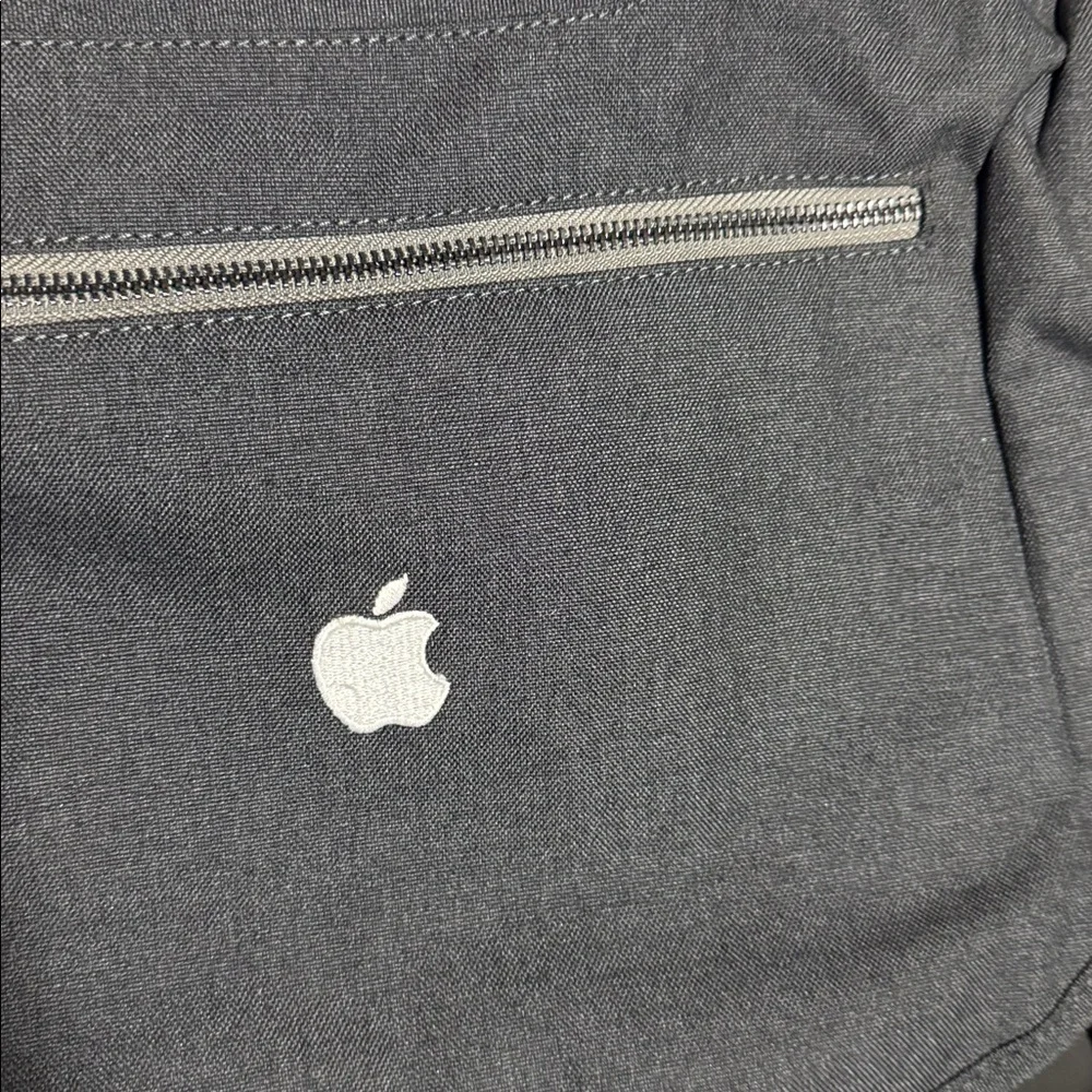 Vintage Apple Logo Gray Messenger Bag travel laptop bag